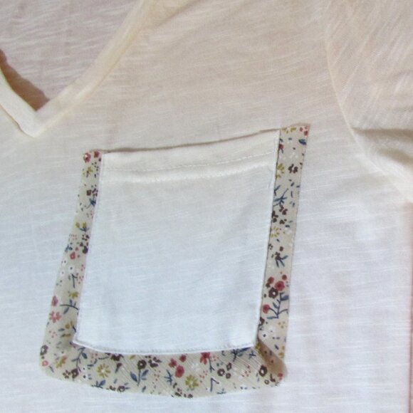 POL Cream / Blue Ombre Lightweight Top Embellished Pocket - Picture 3 of 6